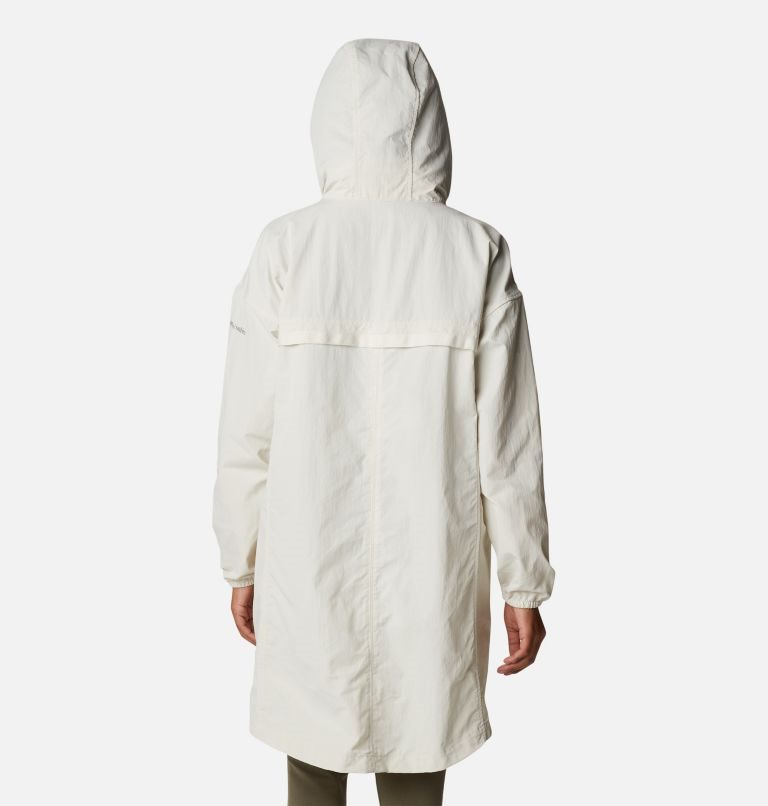 Women's Columbia Day Trippin II Long Rain Jackets Cream | CA-TC685