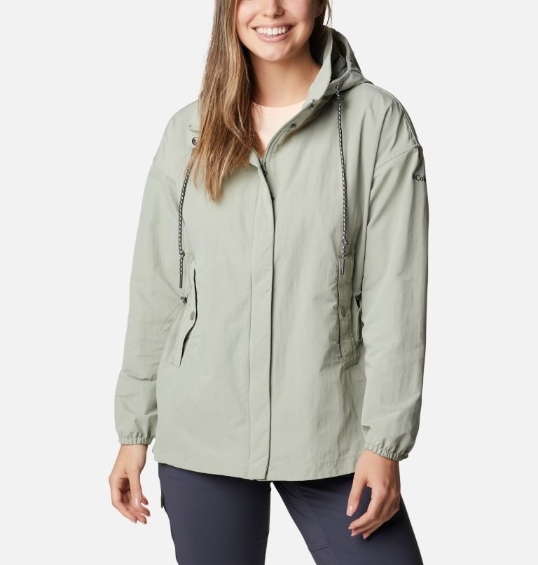 Women\'s Columbia Day Trippin II Rain Jackets Mint | CA-D03AC