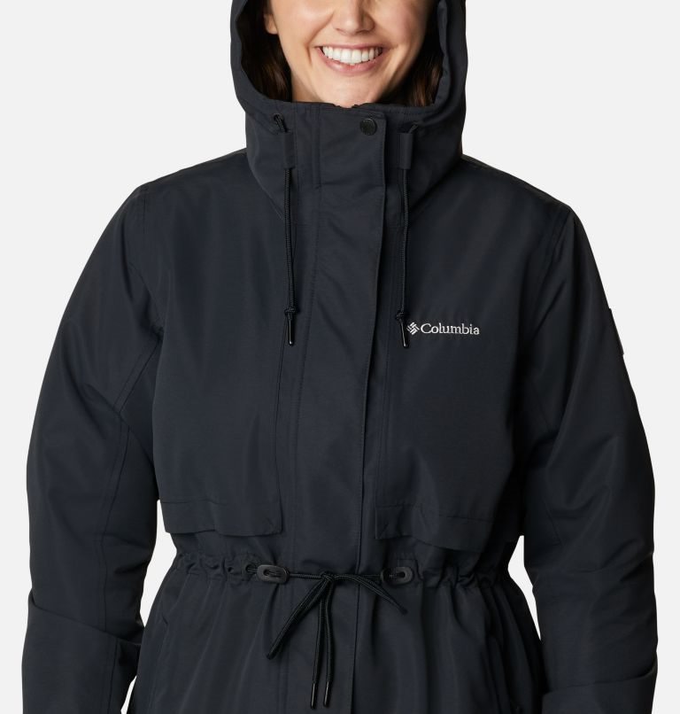 Women's Columbia Drop Ridge Interchange Jackets Black | CA-VA0C4