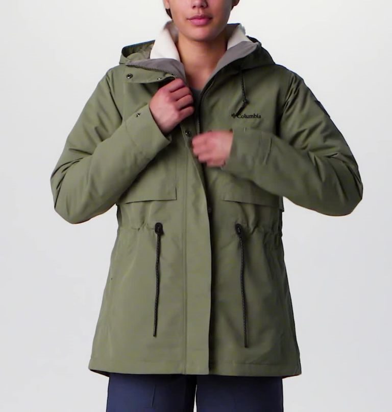 Women's Columbia Drop Ridge Interchange Jackets Olive | CA-Y0456