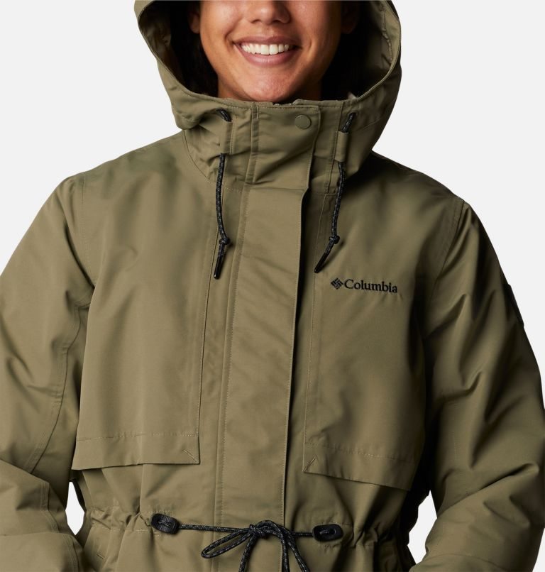 Women's Columbia Drop Ridge Interchange Jackets Olive | CA-Y0456