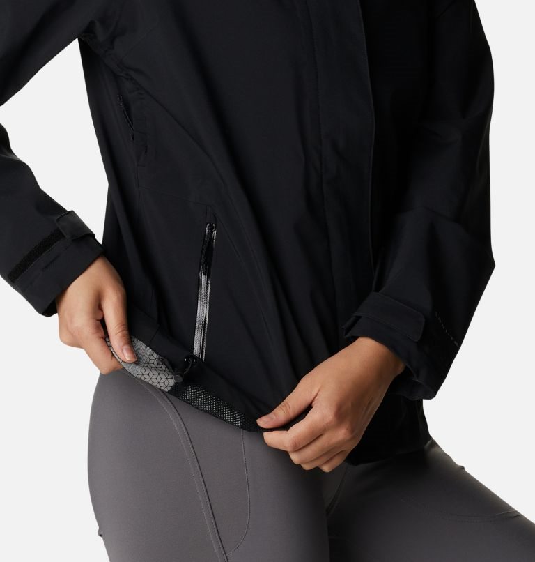 Women's Columbia Earth Explorer Shell Jackets Black | CA-A8C36