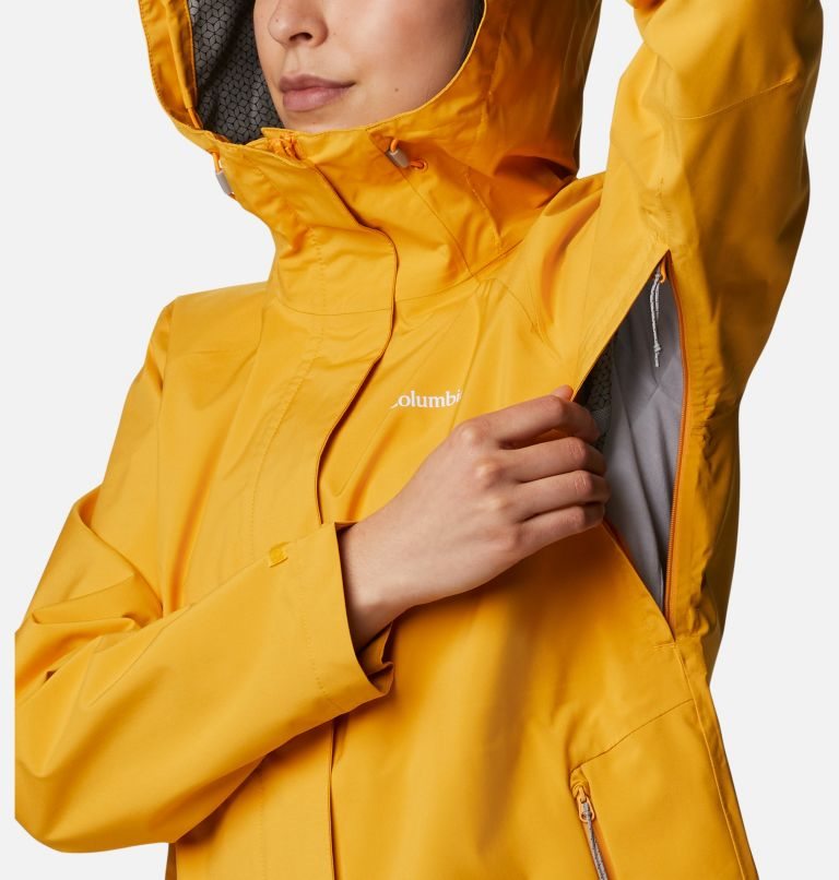 Women's Columbia Earth Explorer Shell Jackets Mango | CA-FC834