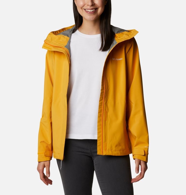 Women's Columbia Earth Explorer Shell Jackets Mango | CA-FC834