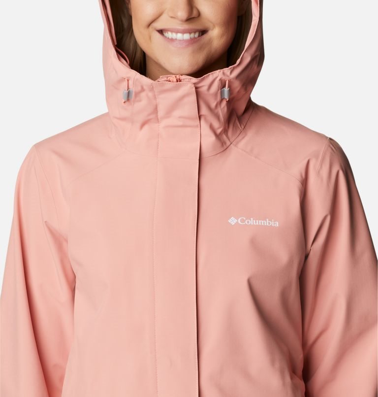 Women's Columbia Earth Explorer Shell Jackets Coral | CA-P5360