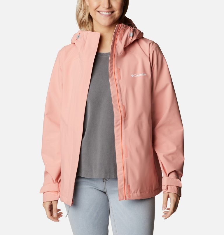 Women's Columbia Earth Explorer Shell Jackets Coral | CA-P5360