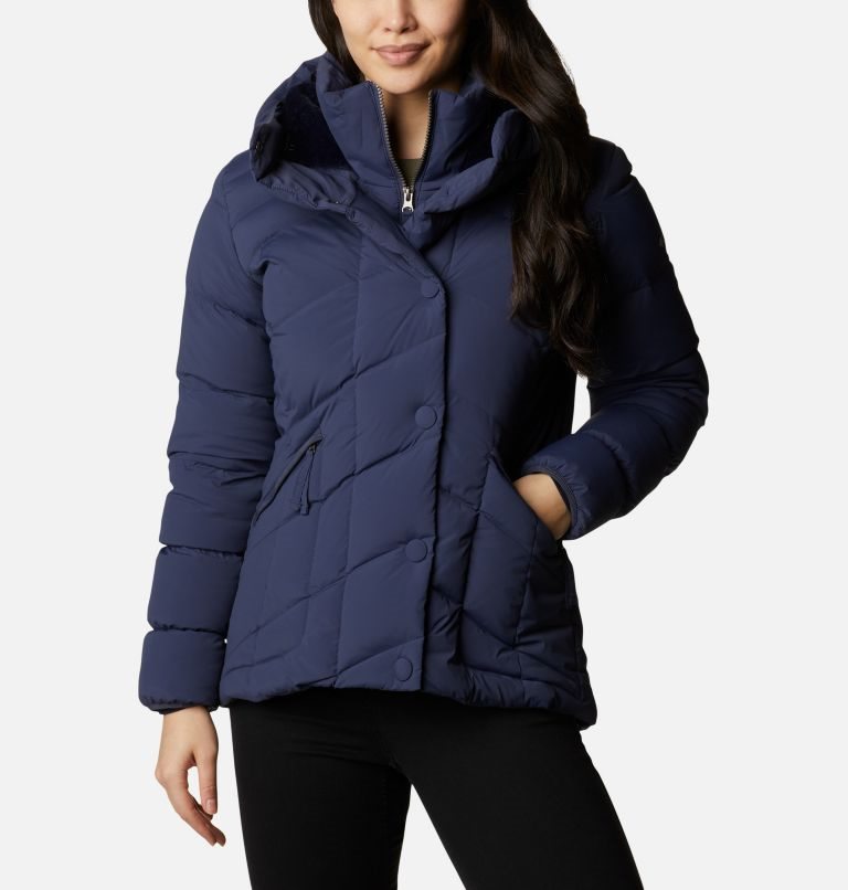 Women\'s Columbia Ember Springs Down Jackets Navy | CA-L835A