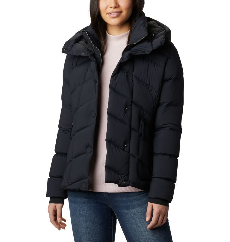Women\'s Columbia Ember Springs Down Jackets Black | CA-ZCL84