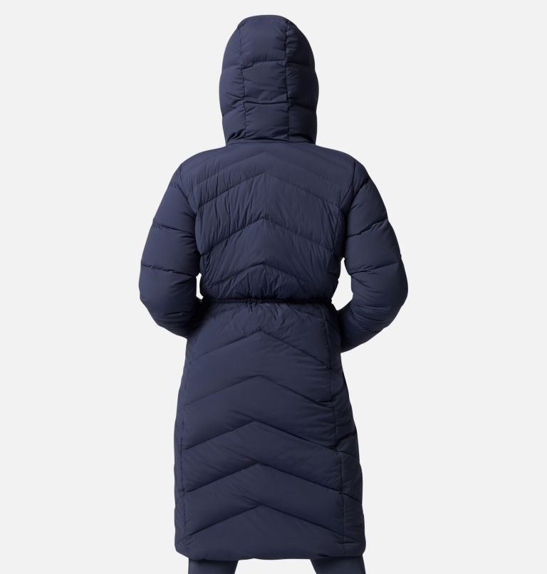 Women's Columbia Ember Springs Long Down Jackets Navy | CA-D86A5