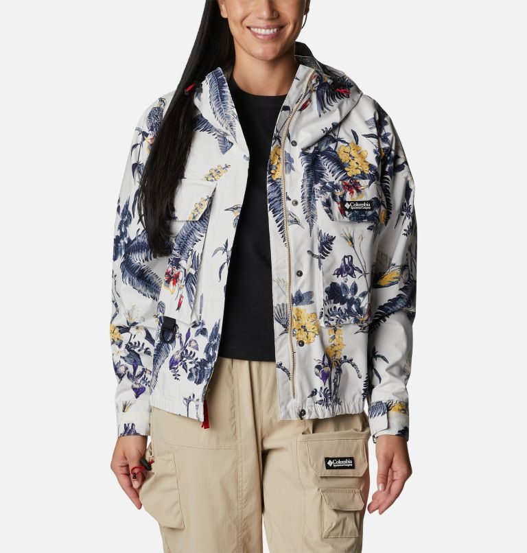 Women's Columbia Field Creek Fraser Cropped Shell Jackets Flower | CA-N8ALC