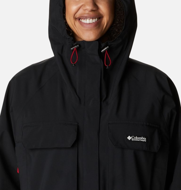 Women's Columbia Field Creek Fraser Cropped Shell Jackets Black | CA-V1438