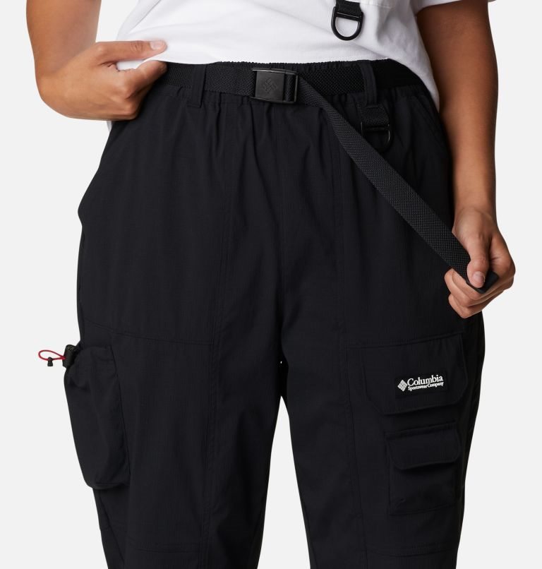 Women's Columbia Field Creek Utility Pants Black | CA-C165A
