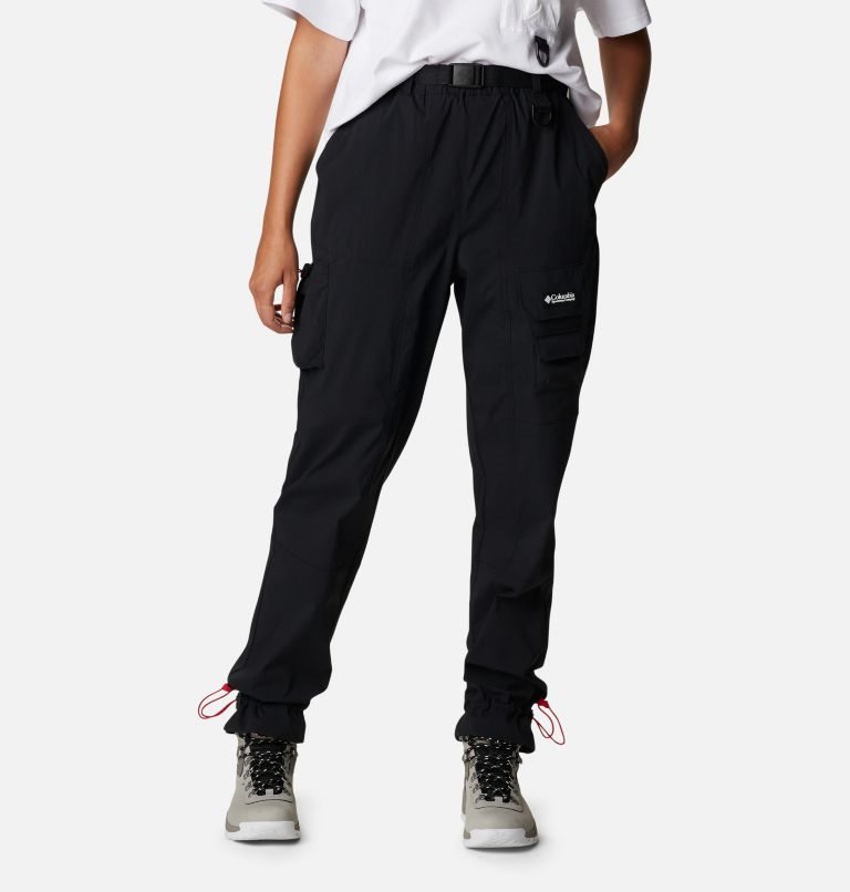 Women's Columbia Field Creek Utility Pants Black | CA-C165A