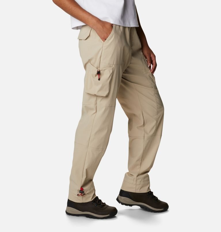 Women's Columbia Field Creek Utility Pants Khaki | CA-KL385