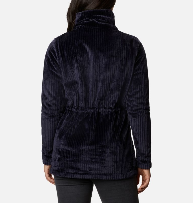 Women's Columbia Fireside Long Full Zip Sherpa Fleece Jackets Black | CA-VL864