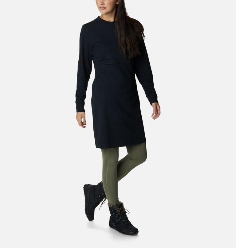 Women's Columbia Firwood Ottoman Dress Black | CA-K34L6