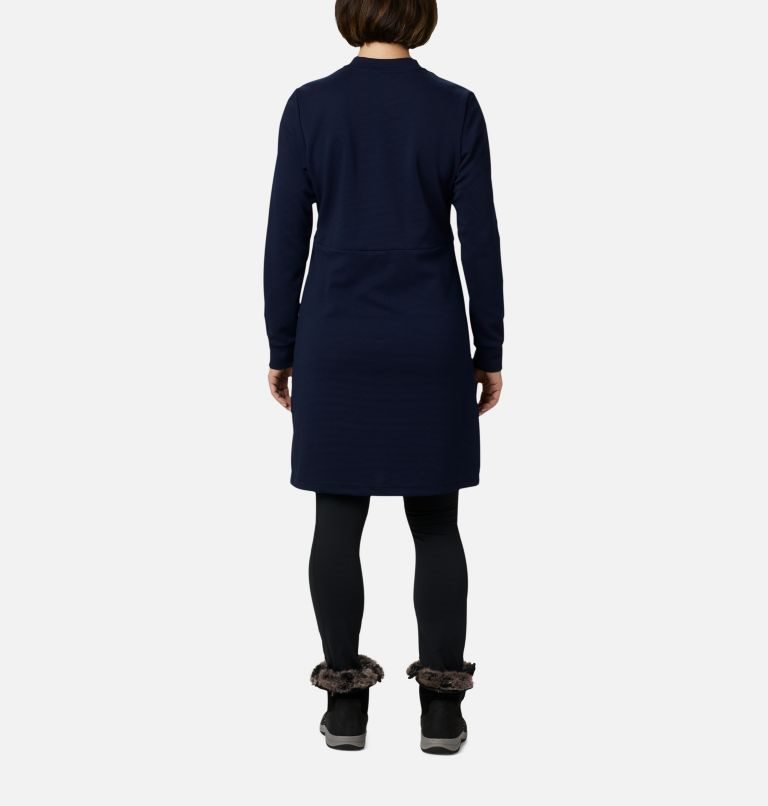 Women's Columbia Firwood Ottoman Dress Navy | CA-L3085