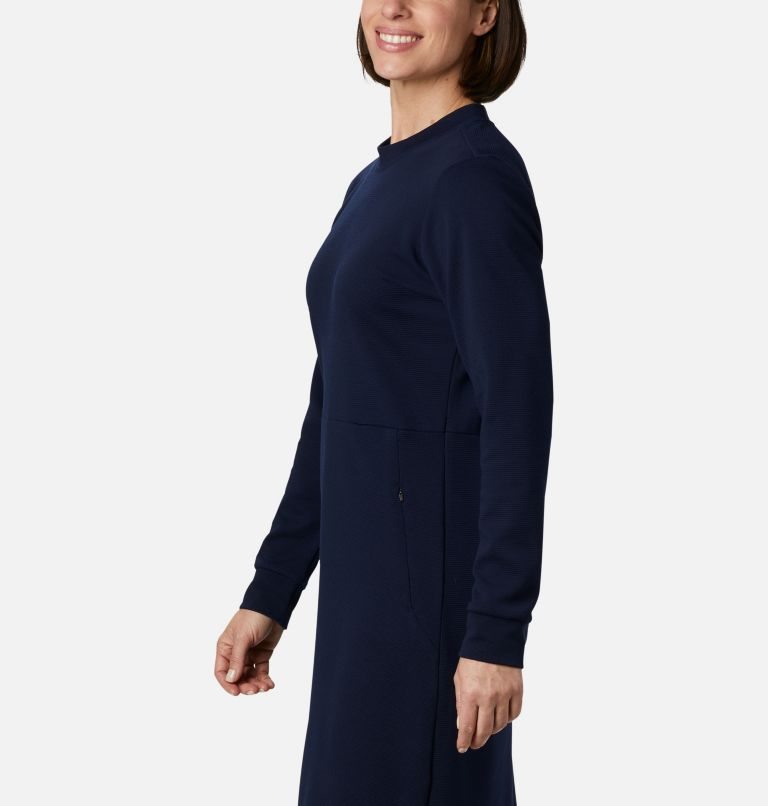 Women's Columbia Firwood Ottoman Dress Navy | CA-L3085