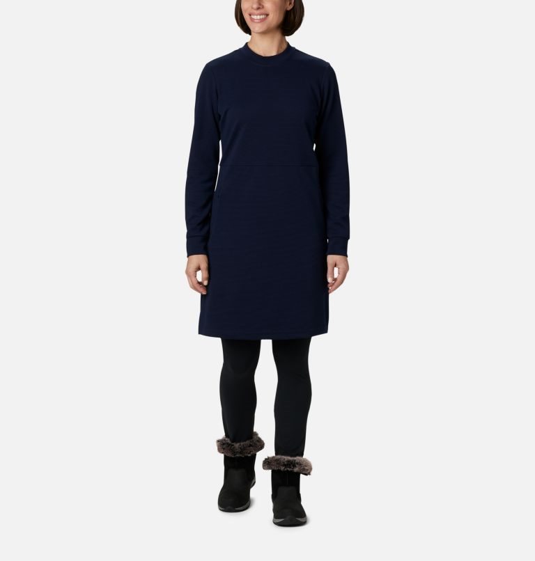 Women\'s Columbia Firwood Ottoman Dress Navy | CA-L3085