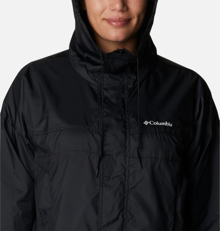 Women's Columbia Flash Challenger Cropped Windbreaker Jackets Black | CA-B53A6