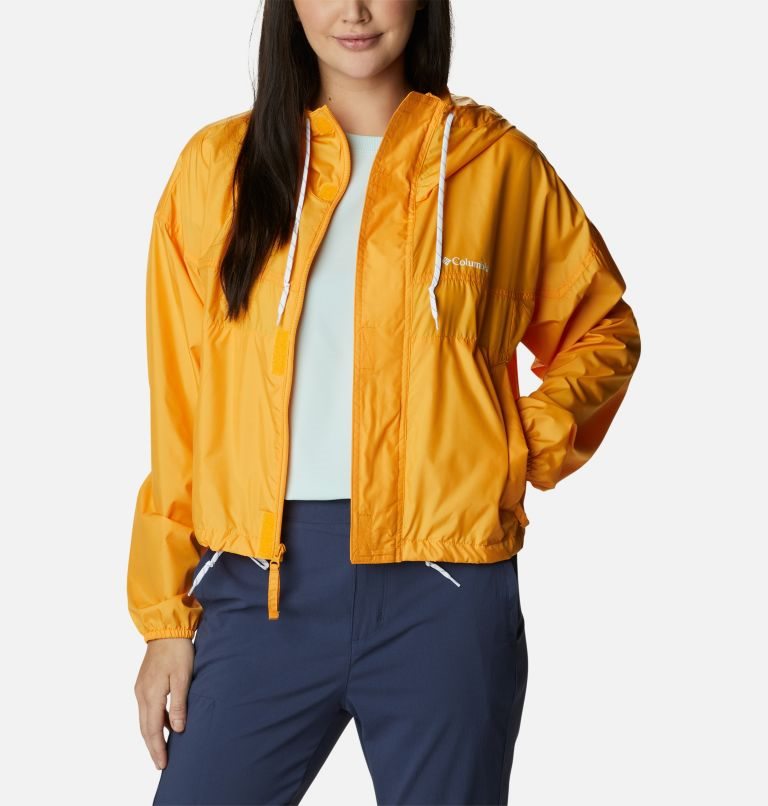 Women's Columbia Flash Challenger Cropped Windbreaker Jackets Mango | CA-P4015