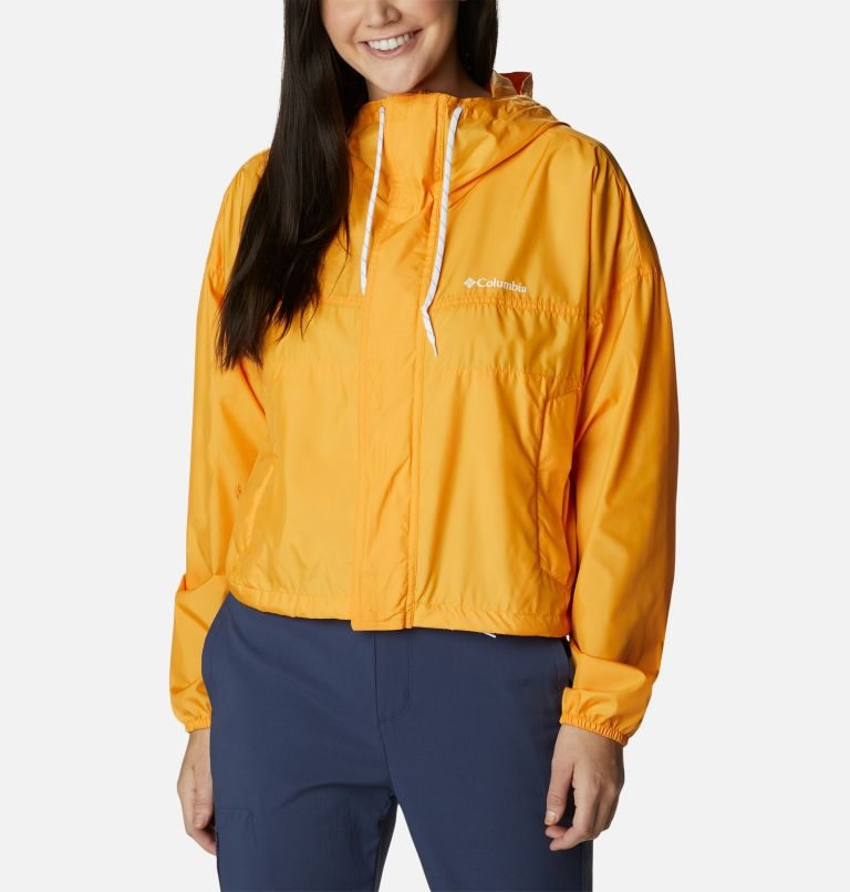 Women\'s Columbia Flash Challenger Cropped Windbreaker Jackets Mango | CA-P4015