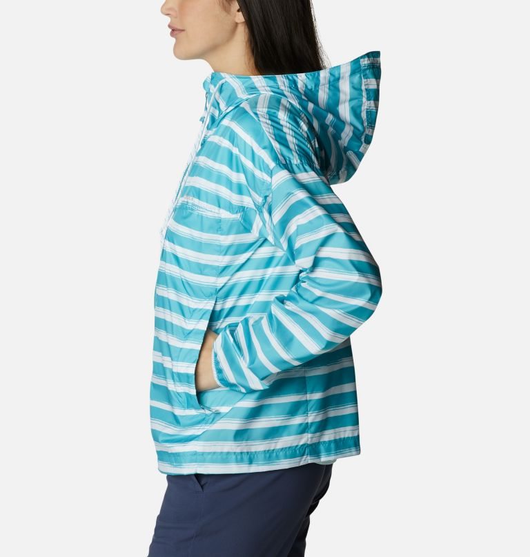 Women's Columbia Flash Challenger Novelty Windbreaker Jackets Stripe | CA-DC8A4