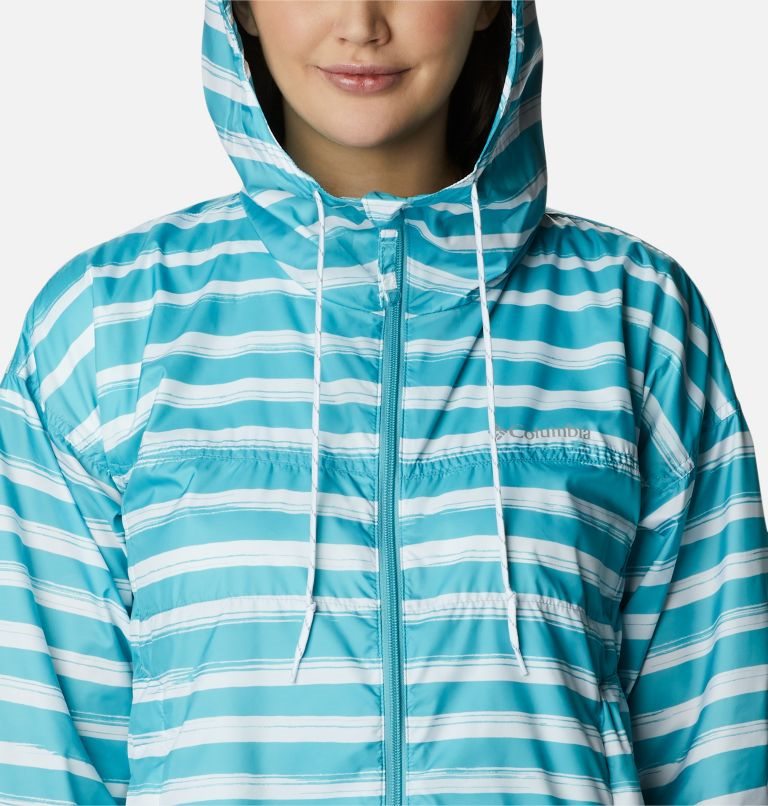 Women's Columbia Flash Challenger Novelty Windbreaker Jackets Stripe | CA-DC8A4