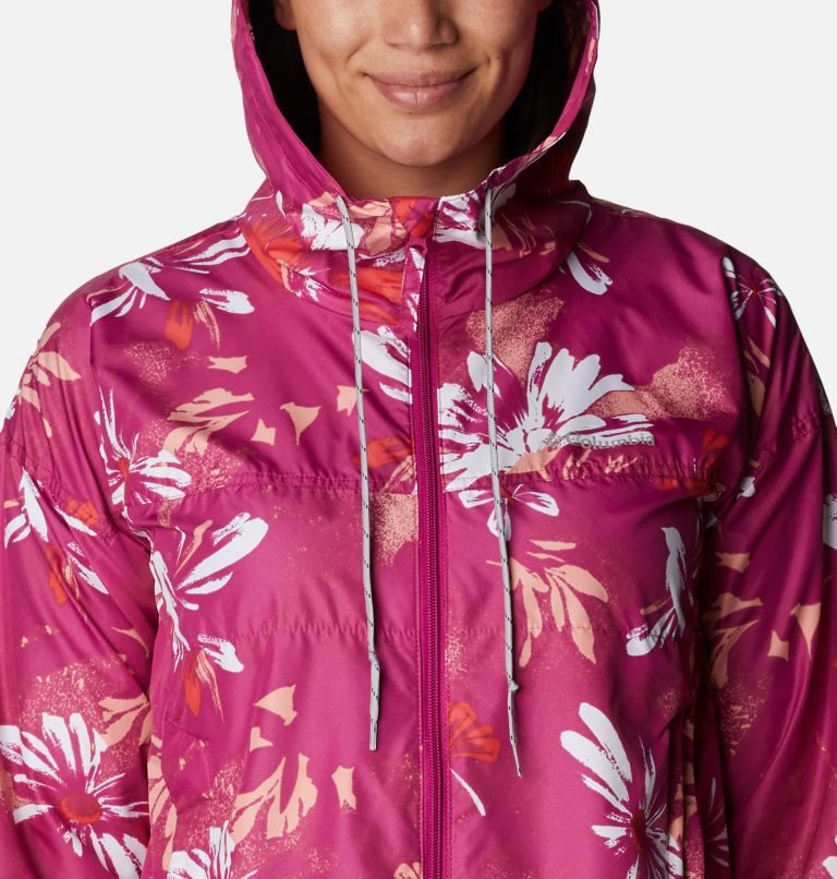 Women's Columbia Flash Challenger Novelty Windbreaker Jackets Flower | CA-S6A10