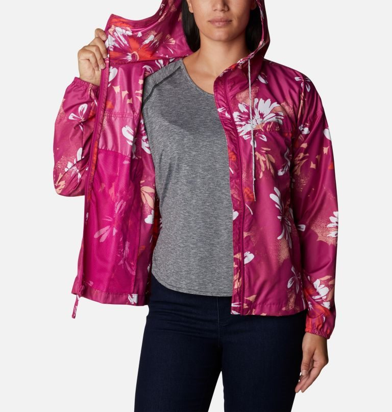 Women's Columbia Flash Challenger Novelty Windbreaker Jackets Flower | CA-S6A10