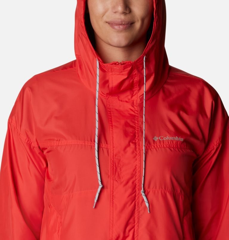 Women's Columbia Flash Challenger Windbreaker Jackets Red | CA-J8653