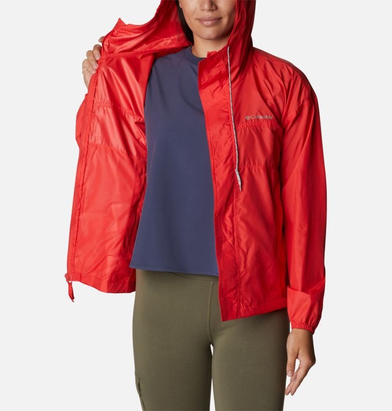 Women's Columbia Flash Challenger Windbreaker Jackets Red | CA-J8653