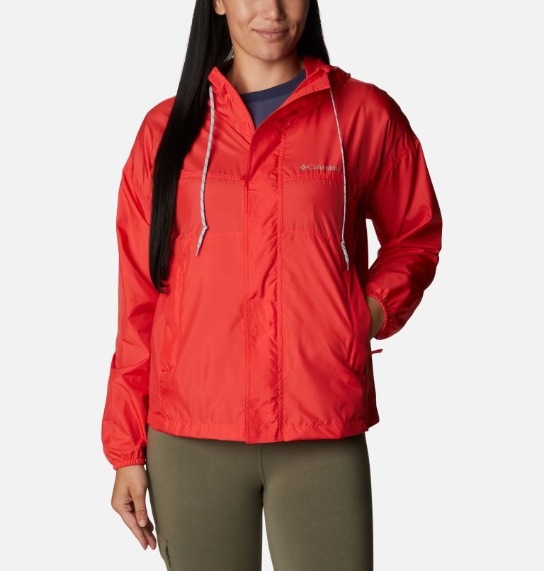Women\'s Columbia Flash Challenger Windbreaker Jackets Red | CA-J8653