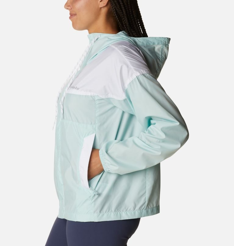 Women's Columbia Flash Challenger Windbreaker Jackets Turquoise | CA-M530C