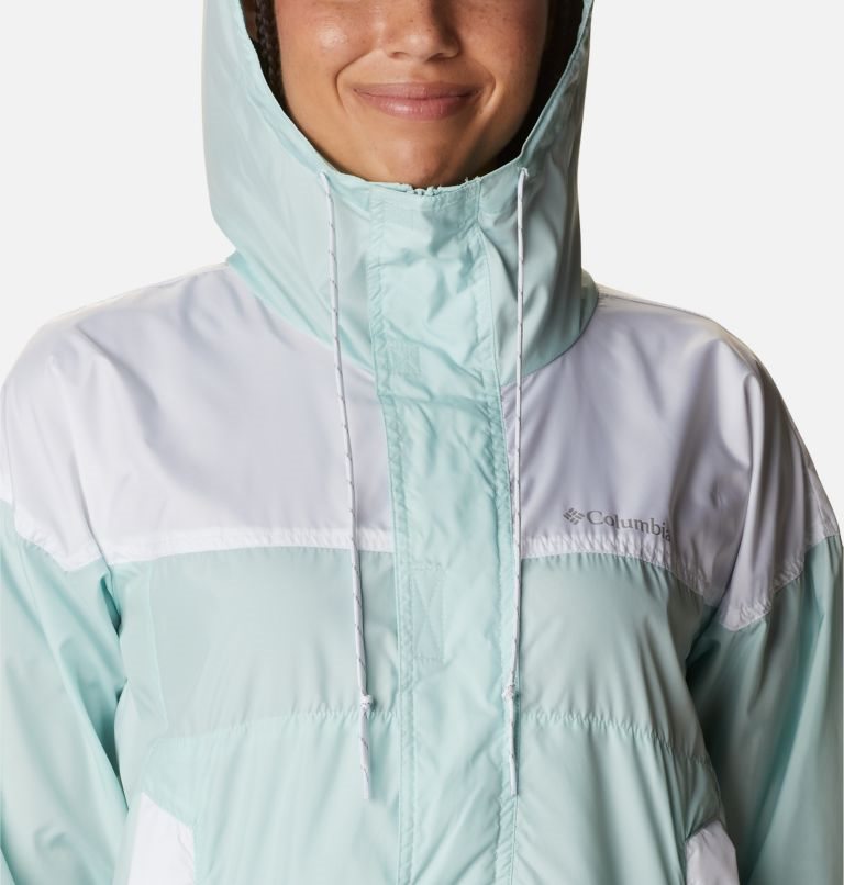 Women's Columbia Flash Challenger Windbreaker Jackets Turquoise | CA-M530C