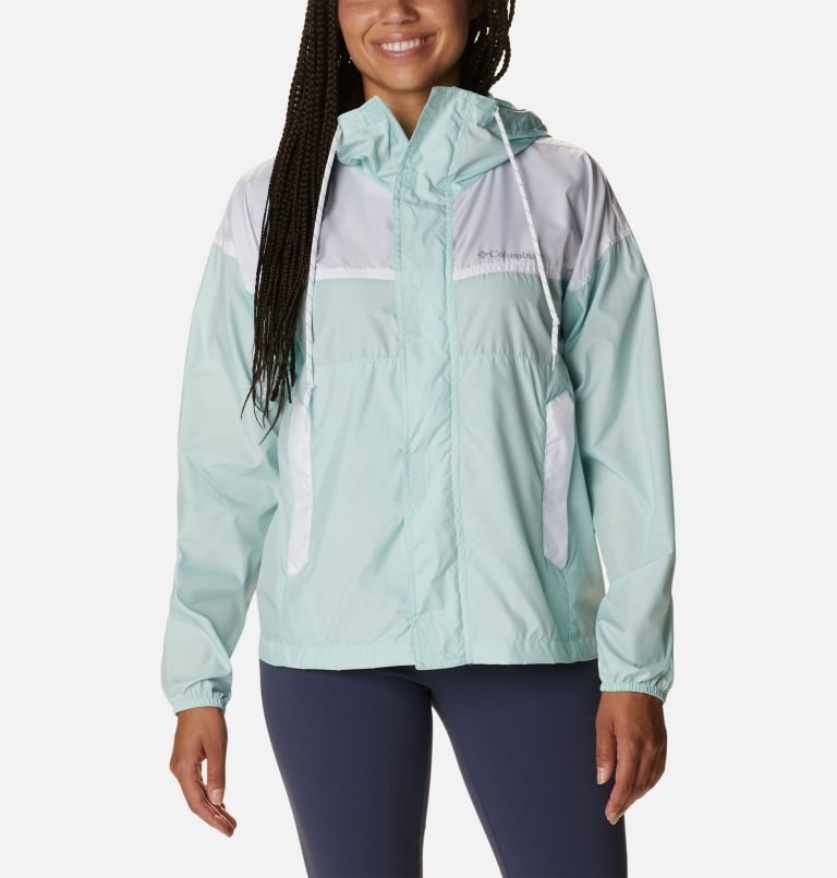 Women\'s Columbia Flash Challenger Windbreaker Jackets Turquoise | CA-M530C
