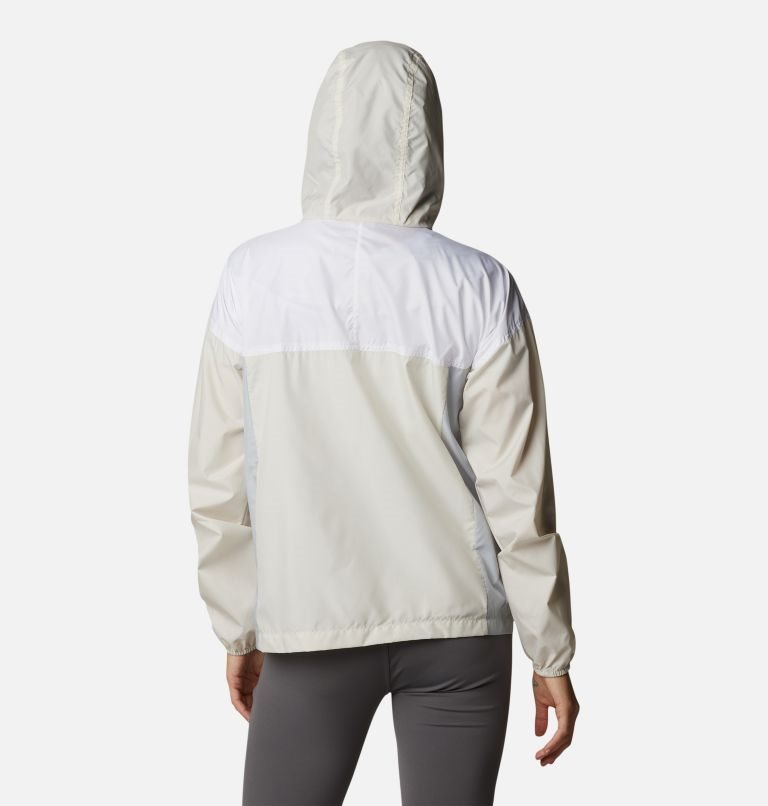 Women's Columbia Flash Challenger Windbreaker Jackets Beige | CA-YAC35