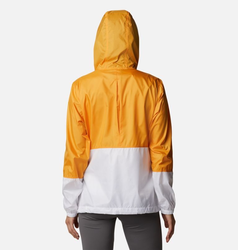 Women's Columbia Flash Forward Windbreaker Jackets Mango / White | CA-B63A8