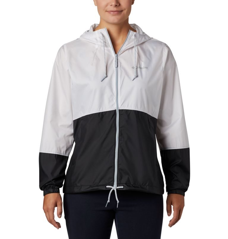 Women\'s Columbia Flash Forward Windbreaker Jackets White / Black | CA-E3A4C