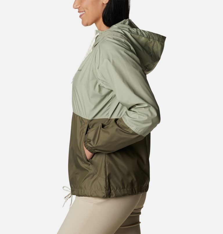 Women's Columbia Flash Forward Windbreaker Jackets Olive | CA-Y34L5