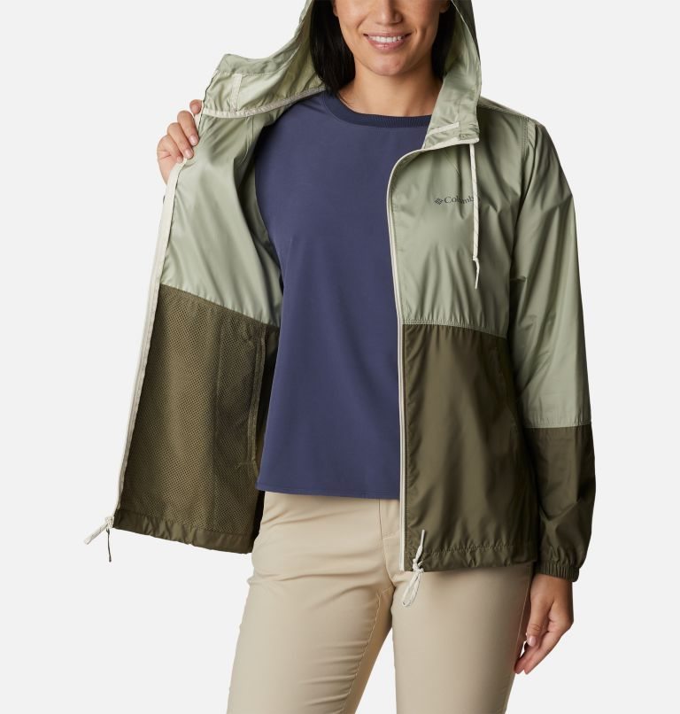 Women's Columbia Flash Forward Windbreaker Jackets Olive | CA-Y34L5