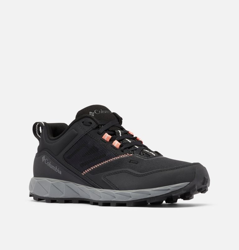 Women's Columbia Flow District Sneakers Black | CA-H510C