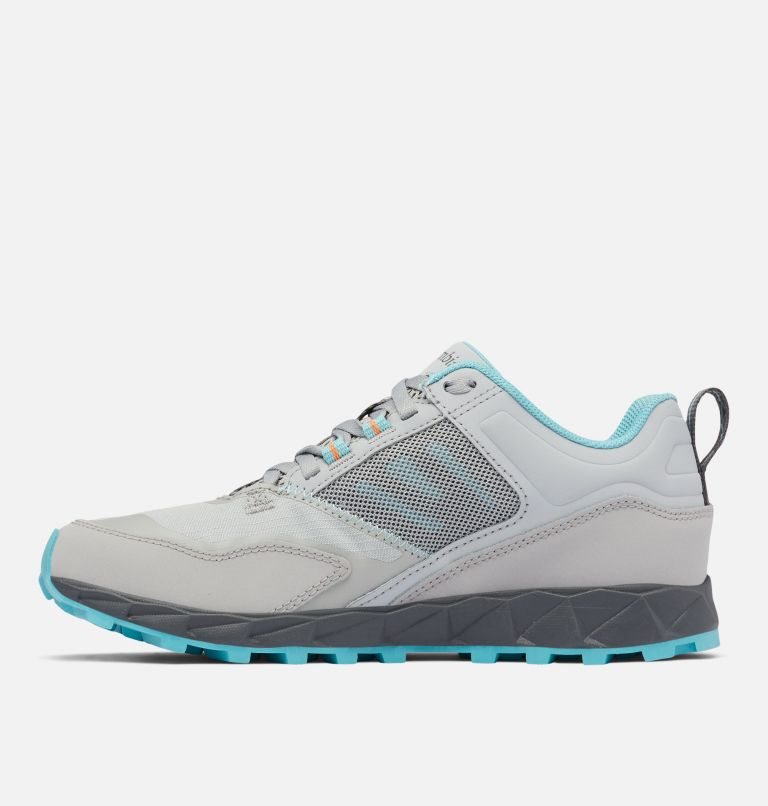 Women's Columbia Flow District Sneakers Grey / Turquoise | CA-X5C03