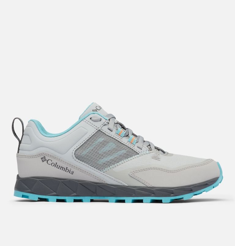 Women\'s Columbia Flow District Sneakers Grey / Turquoise | CA-X5C03