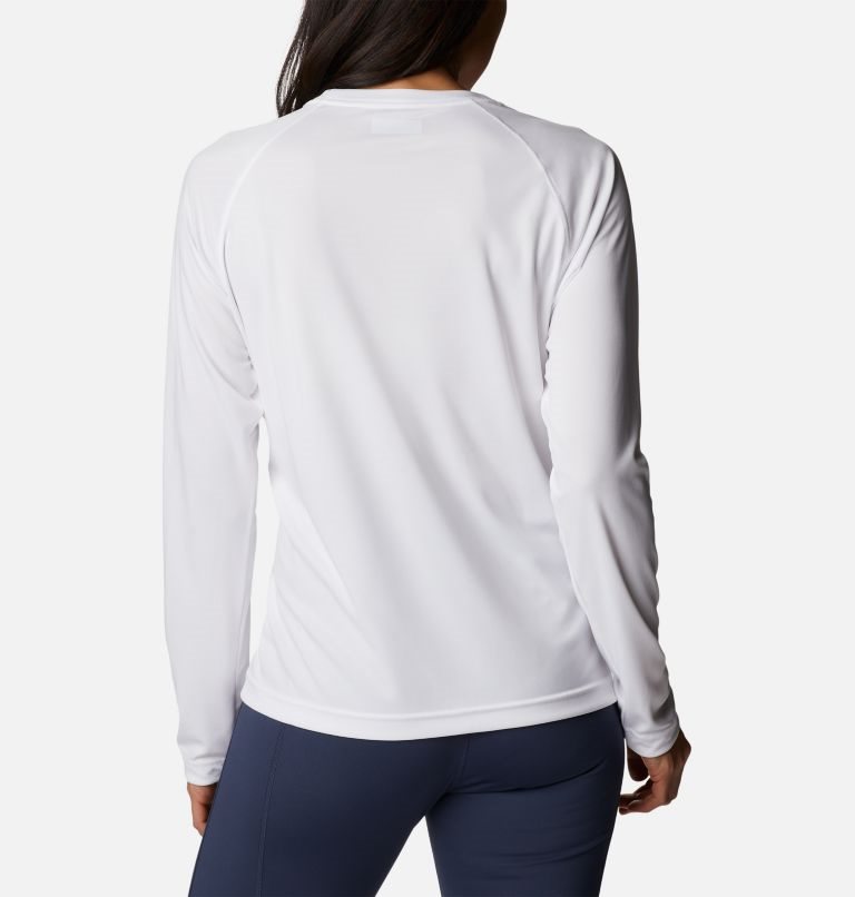 Women's Columbia Fork Stream Long Sleeve Sweatshirts White | CA-G431C
