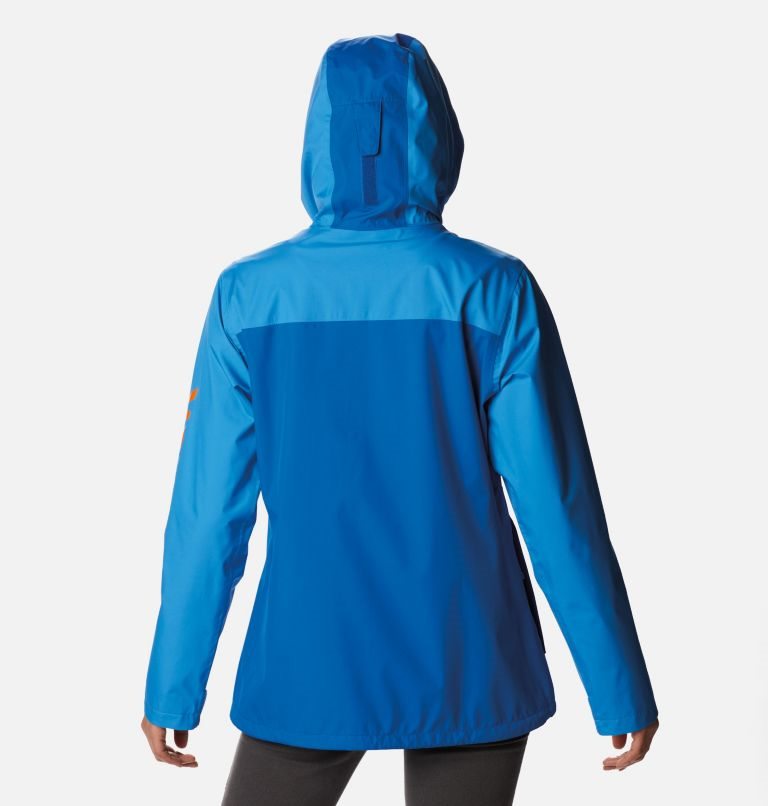 Women's Columbia GirlTrek Inner Limits Rain Jackets Blue | CA-S1348