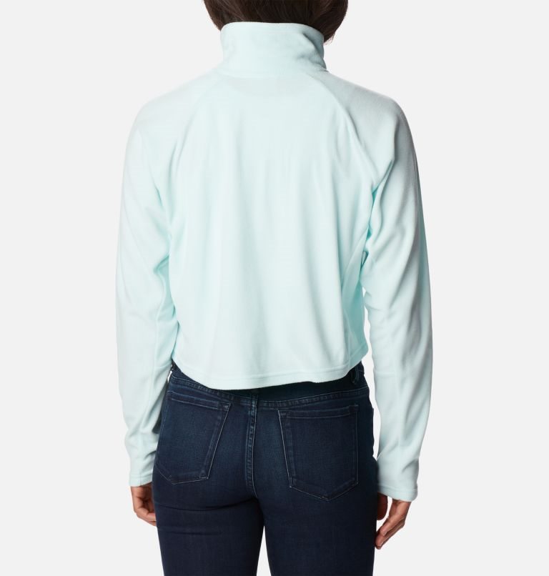 Women's Columbia Glacial Cropped Fleece II Sweatshirts Turquoise | CA-F35C1