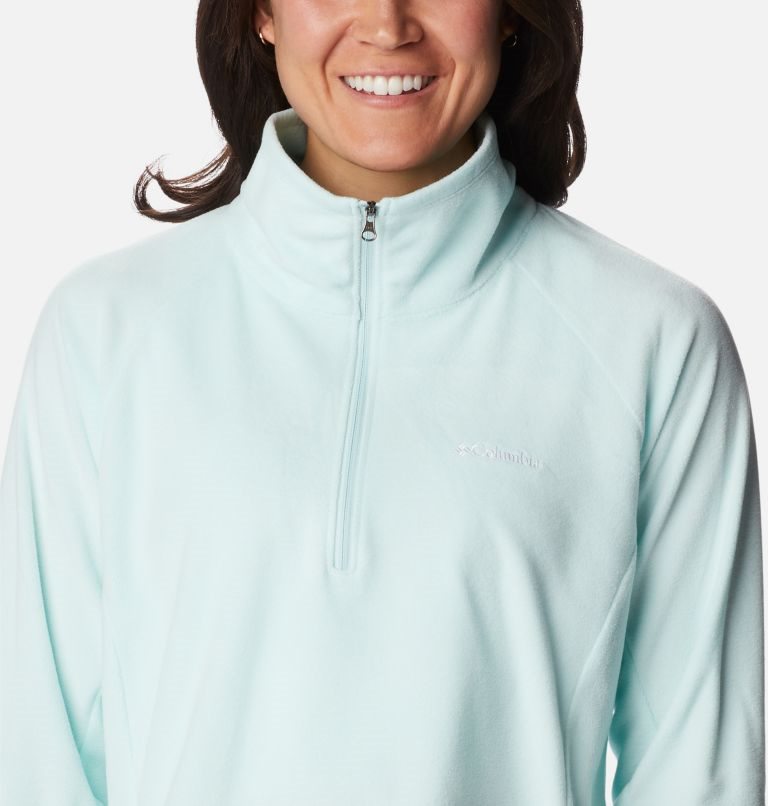 Women's Columbia Glacial Cropped Fleece II Sweatshirts Turquoise | CA-F35C1
