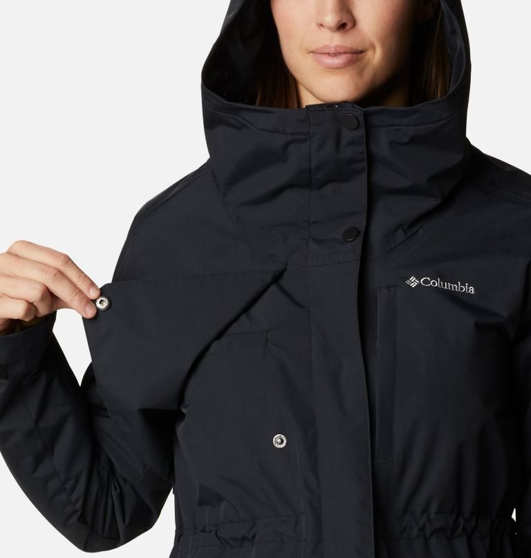 Women's Columbia Hadley Trail Jackets Black | CA-PL541