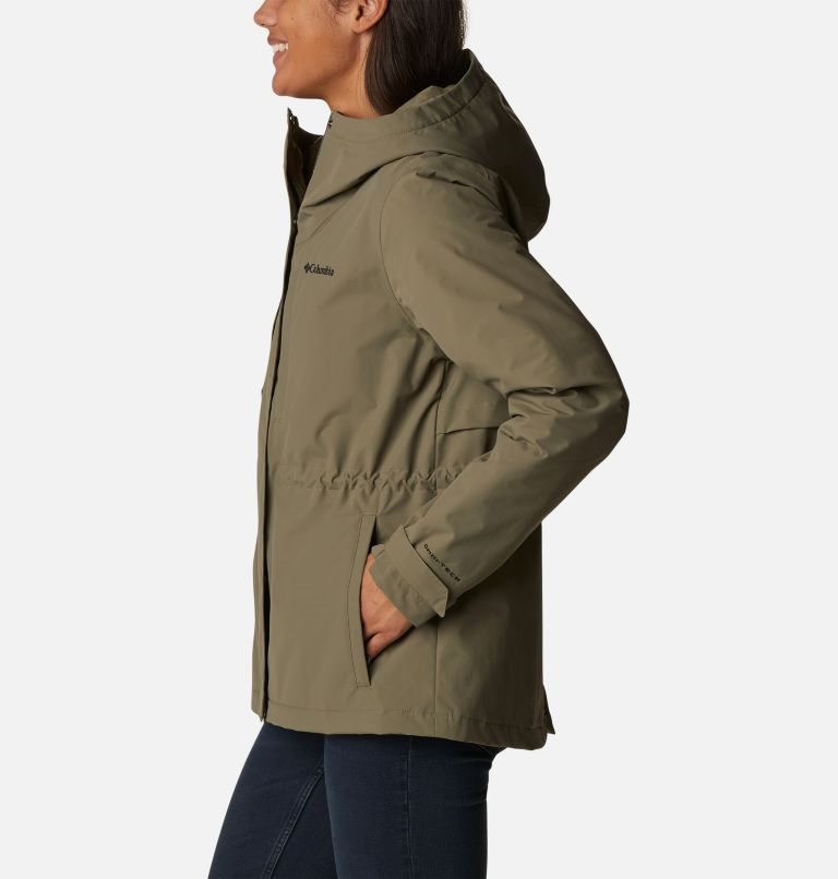 Women's Columbia Hadley Trail Jackets Olive | CA-ZL360